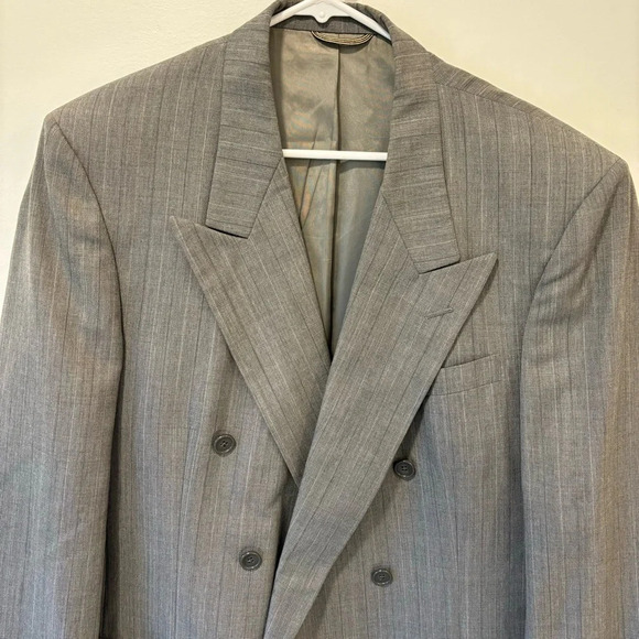 Christian Dior Monsieur Grey Pinstripes Suit Jacket Blazer Designer Professional - Picture 2 of 13